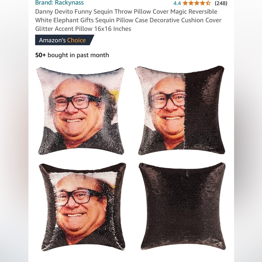 Sequin pillow case